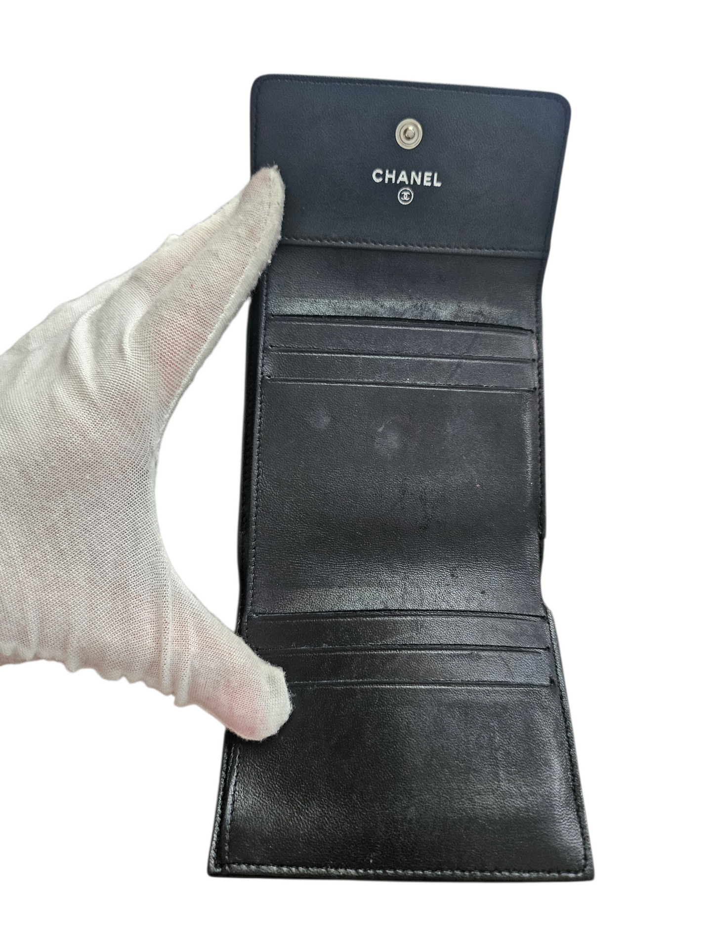 Chanel Camelia Trifold wallet